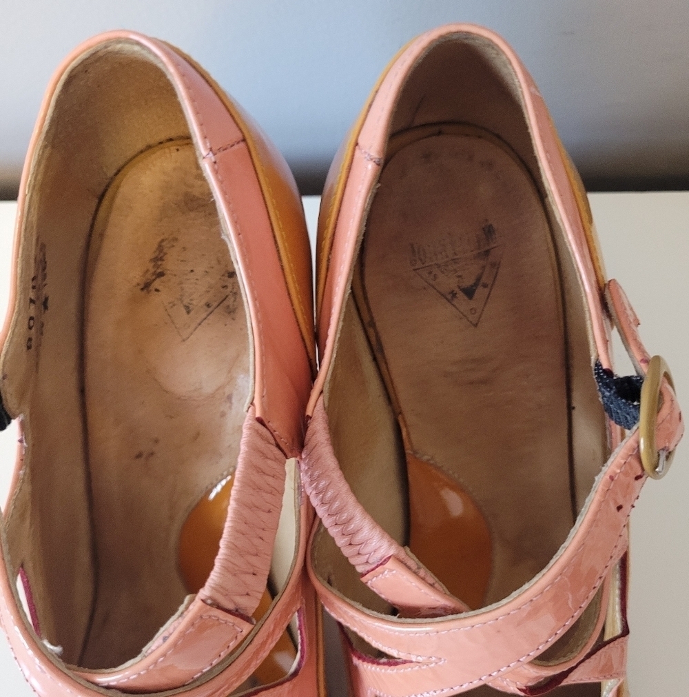 Fluevog Bellevue Pearl Hart Criss Crossed Mary Jane Heel, GUC, Size 7.5 - Picture 4 of 16